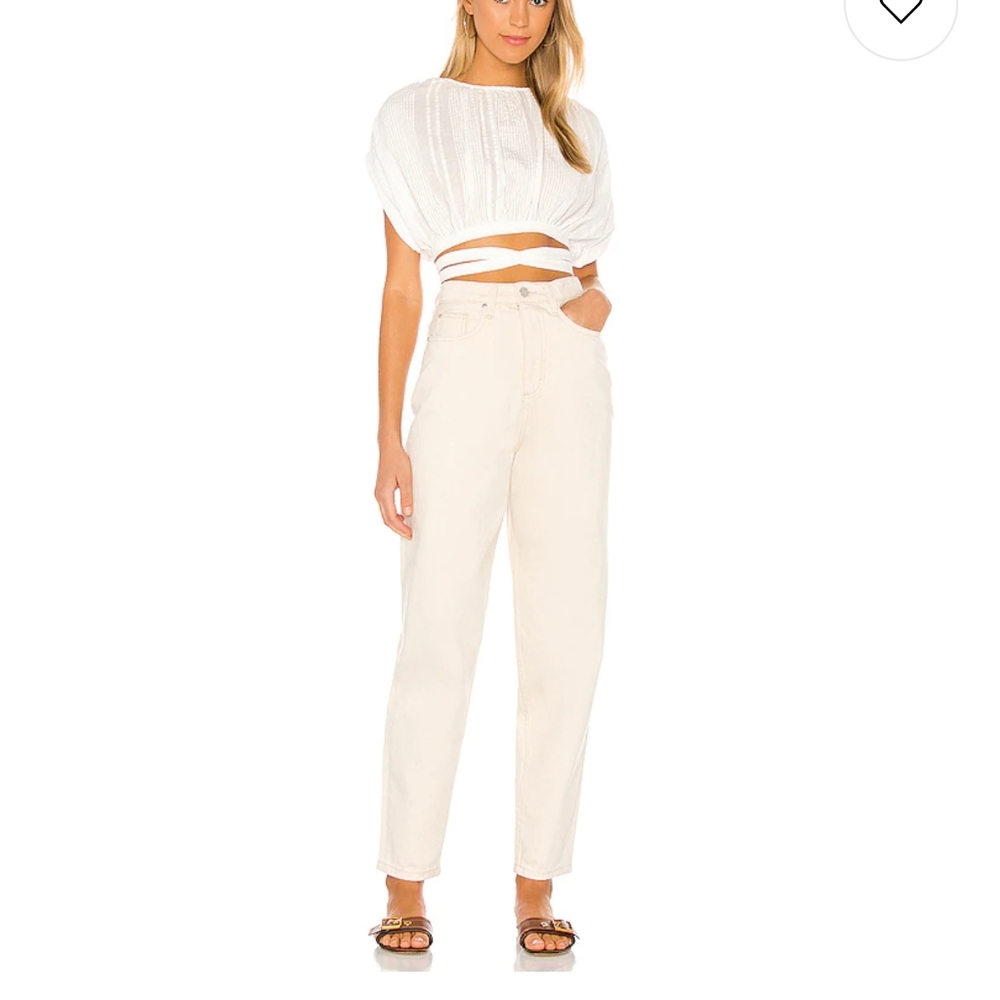 🤍🆕🤍 NWT WEWOREWHAT Mom Jeans - Picture 2 of 16